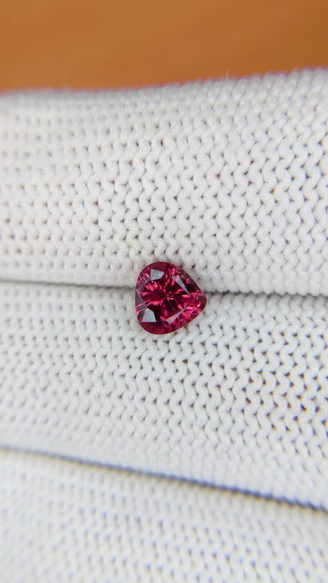 0.87 Ct. Pink Garnet from Ceylon (Sri Lanka) Size Video