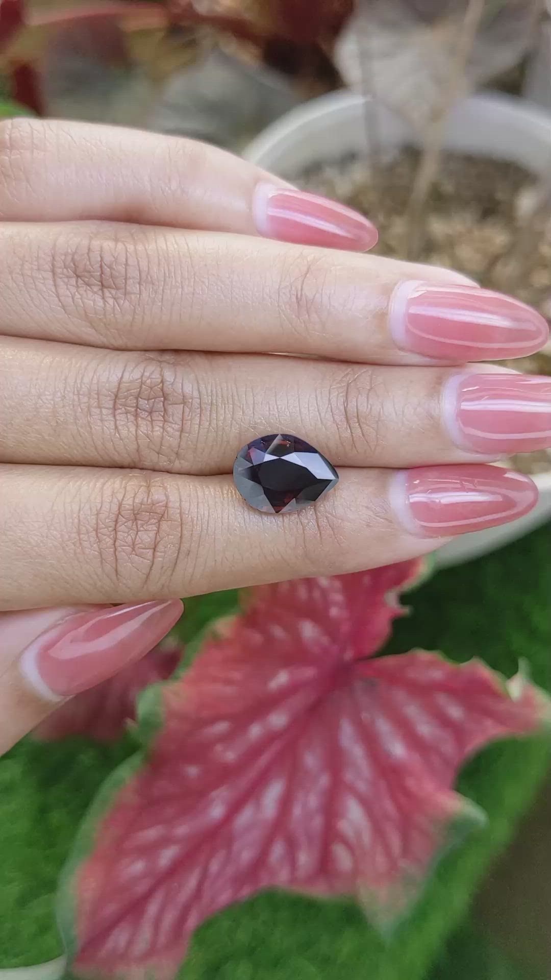3.88 Ct. Brownish Orange Tourmaline from Ceylon (Sri Lanka) Size Video