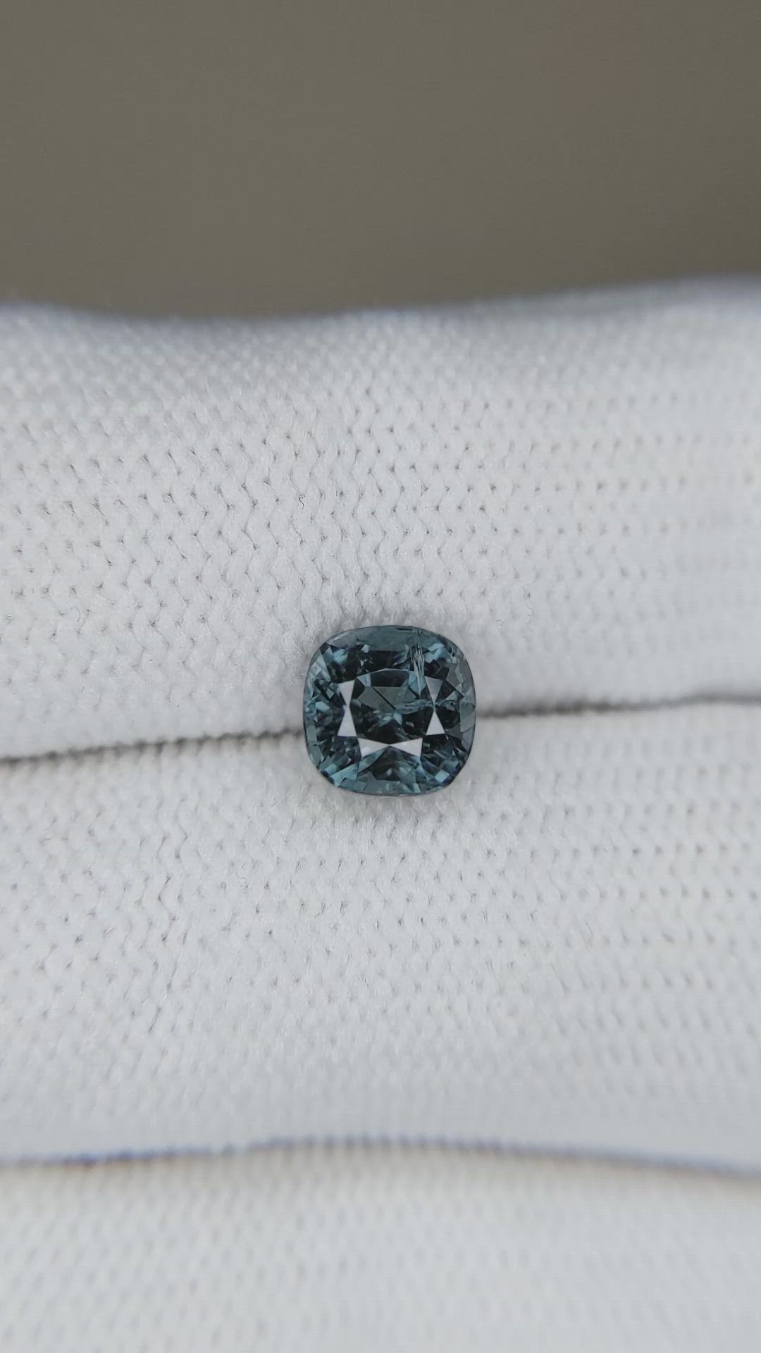 1.49 Ct. Greyish Blue Spinel from Burma (Myanmar) Size Video