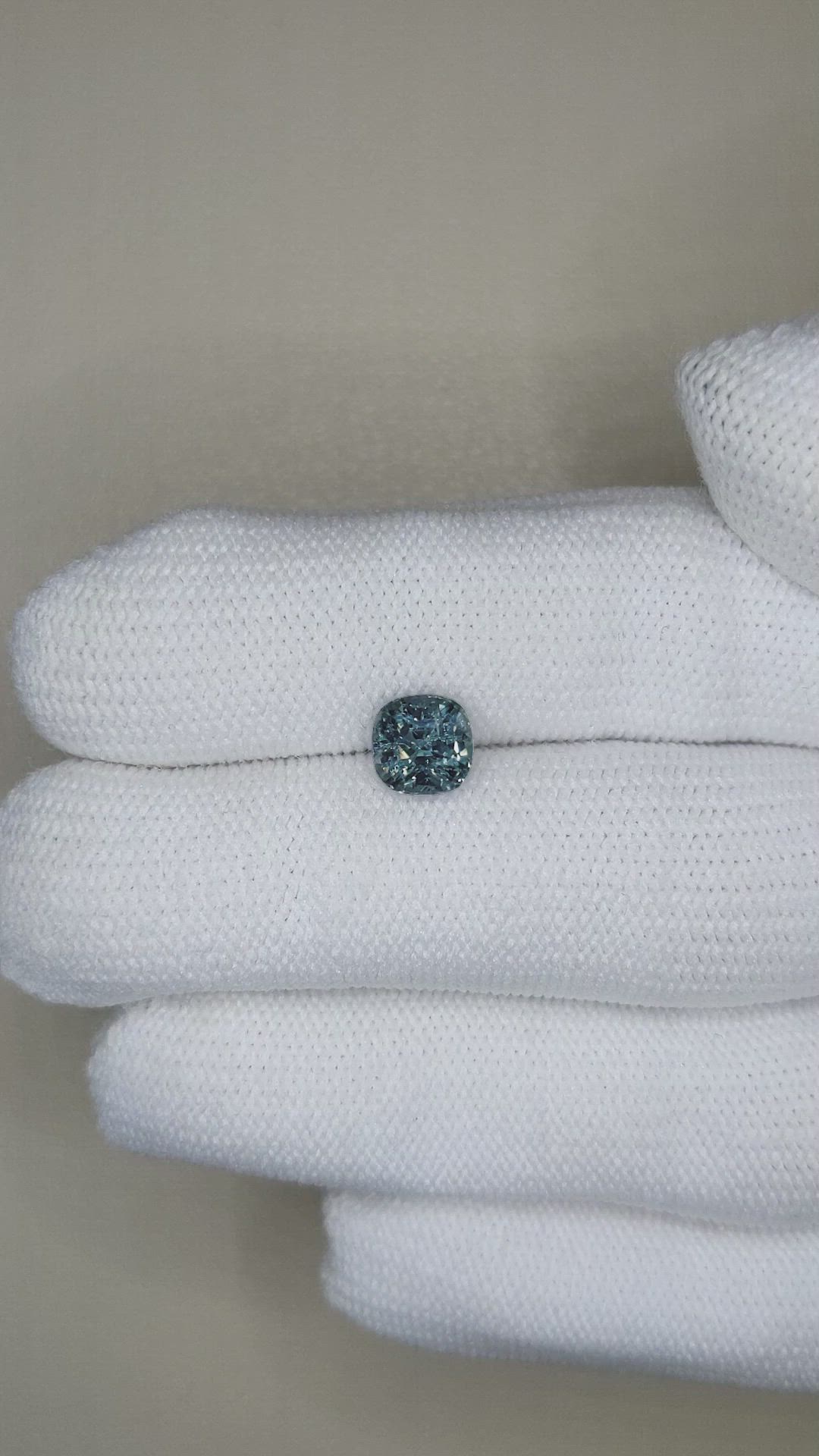1.49 Ct. Greyish Blue Spinel from Burma (Myanmar) Size Video