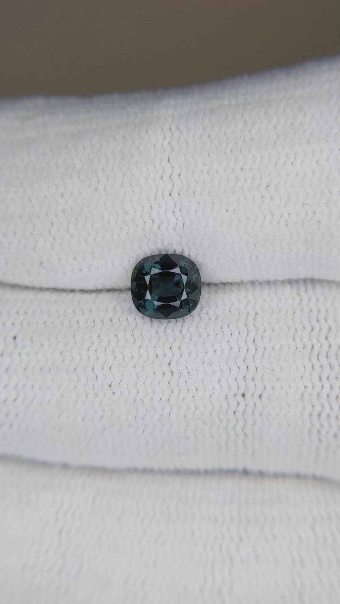 1.10 Ct. Greenish Blue Spinel from Burma (Myanmar) Size Video