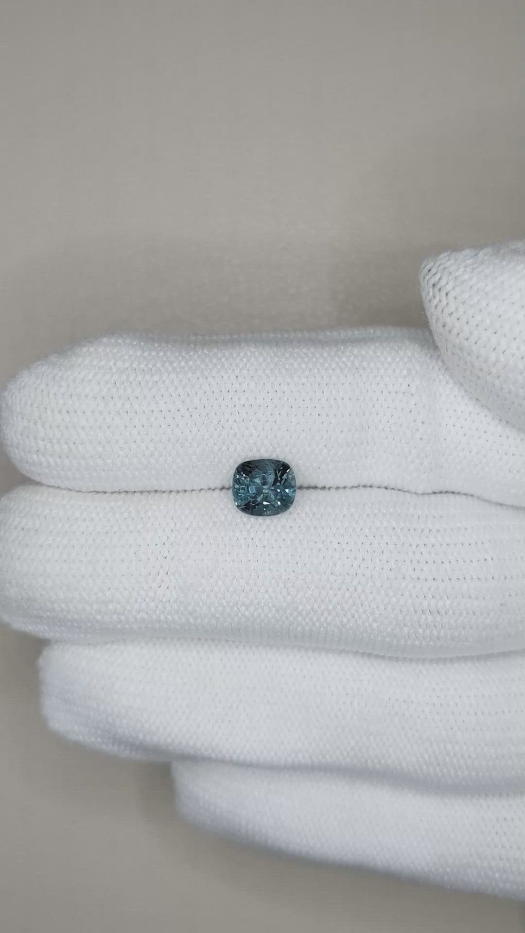 1.20 Ct. Greyish Blue Spinel from Burma (Myanmar) Size Video