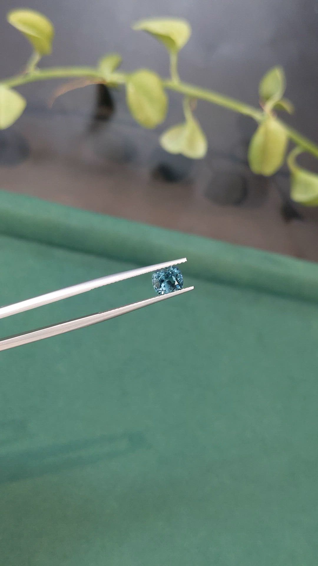 1.20 Ct. Greyish Blue Spinel from Burma (Myanmar) Size Video