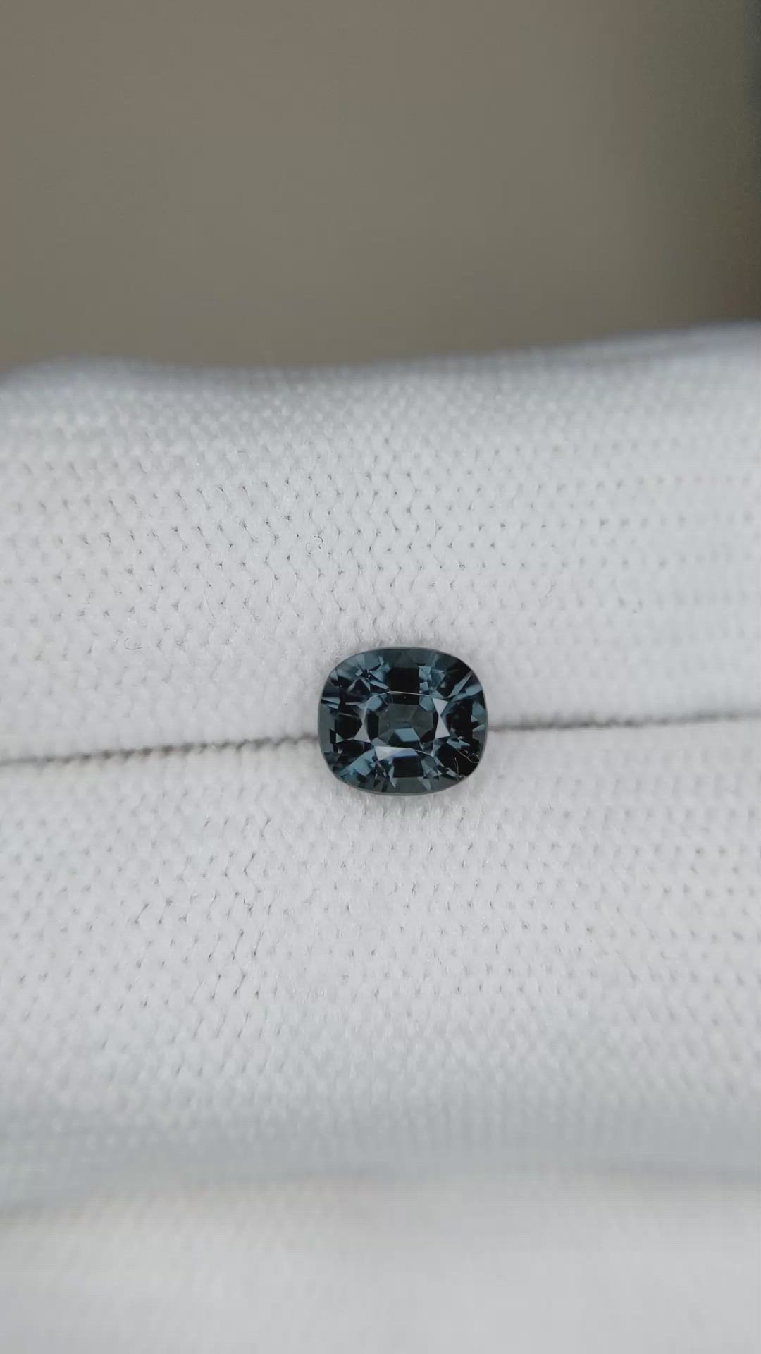 1.15 Ct. Greyish Blue Spinel from Burma (Myanmar) Size Video