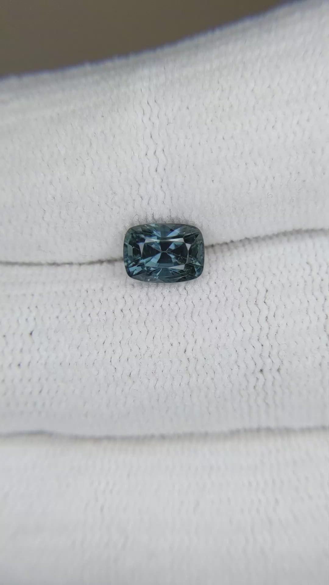 1.49 Ct. Greyish Blue Spinel from Burma (Myanmar) Size Video
