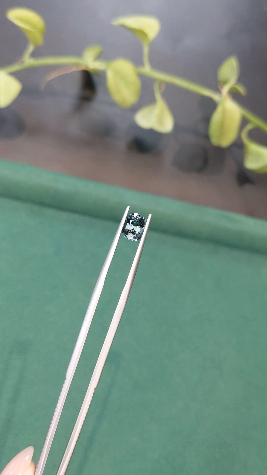 1.40 Ct. Grey Spinel from Burma (Myanmar) Size Video