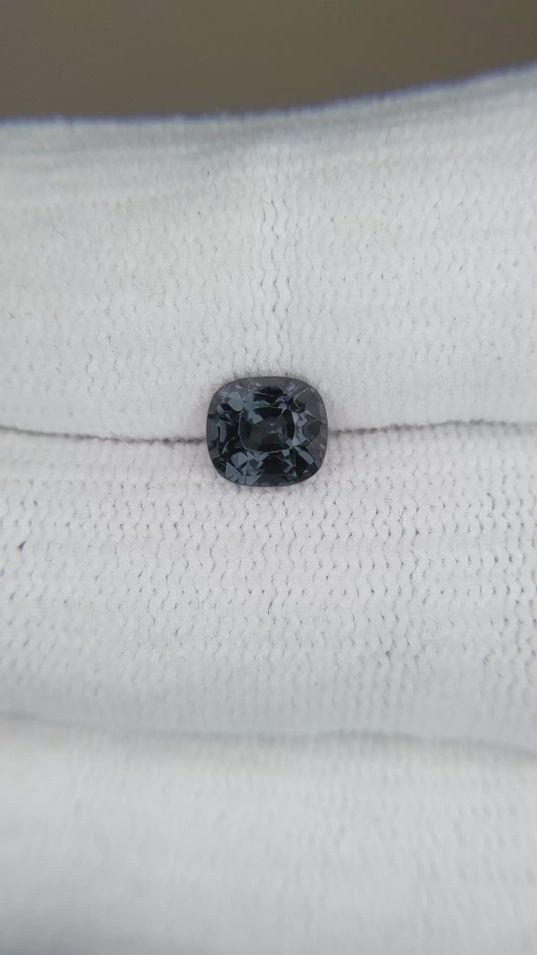 1.35 Ct. Bluish Grey Spinel from Burma (Myanmar) Size Video