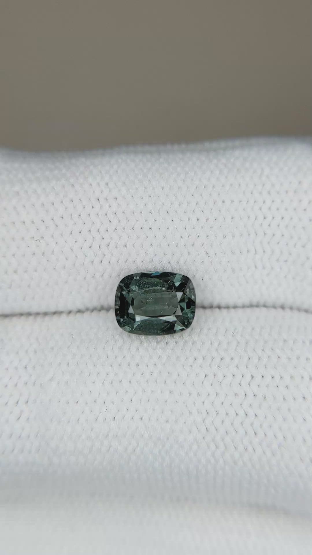 1.39 Ct. Grey Spinel from Burma (Myanmar) Size Video