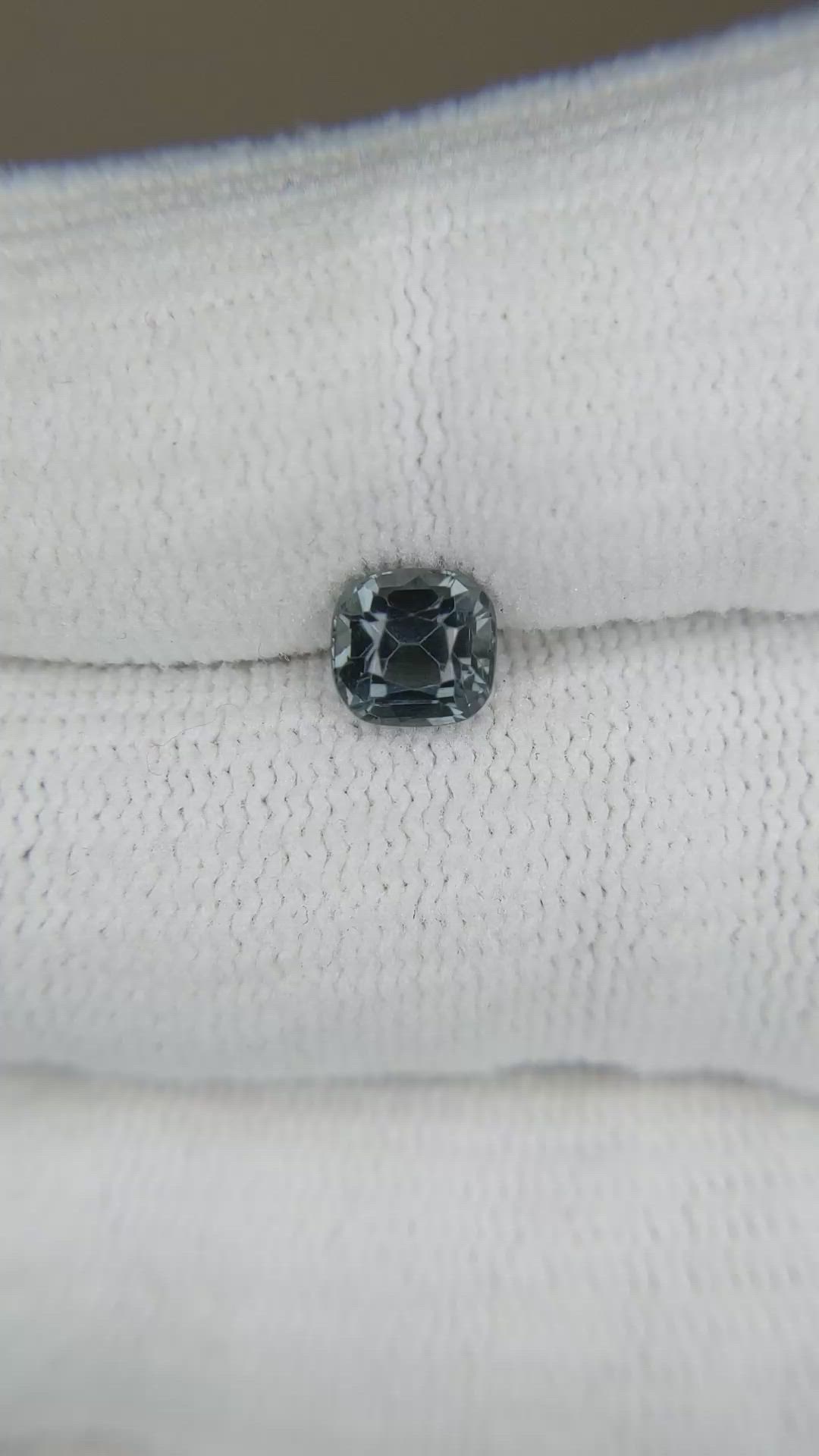 1.05 Ct. Grey Spinel from Burma (Myanmar) Size Video