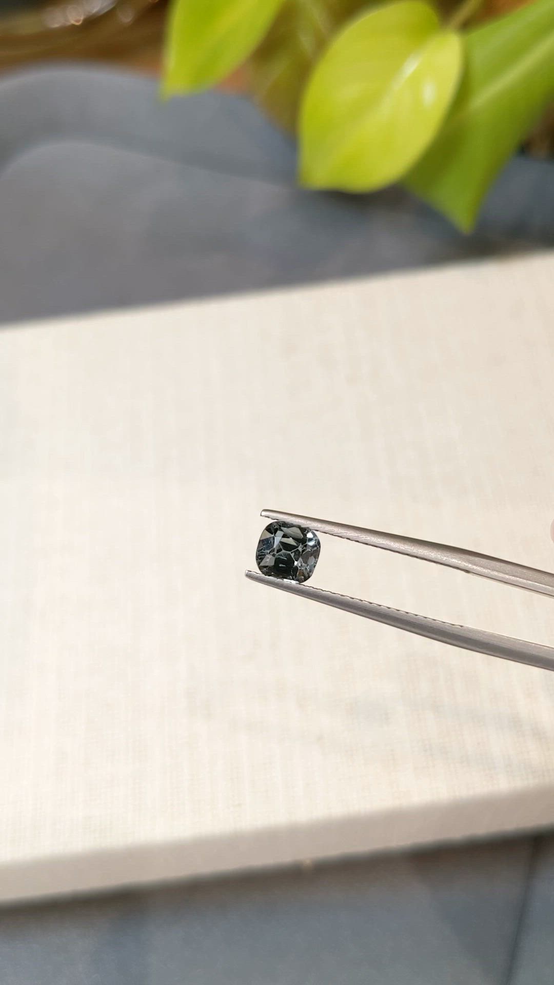 1.05 Ct. Grey Spinel from Burma (Myanmar) Size Video