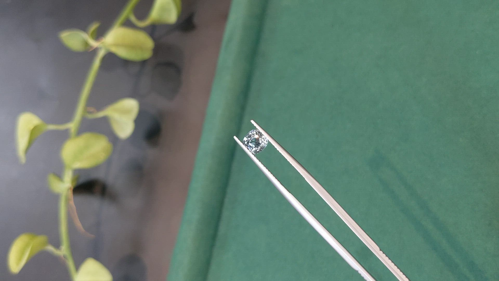 1.26 Ct. Greyish Blue Spinel from Burma (Myanmar) Size Video