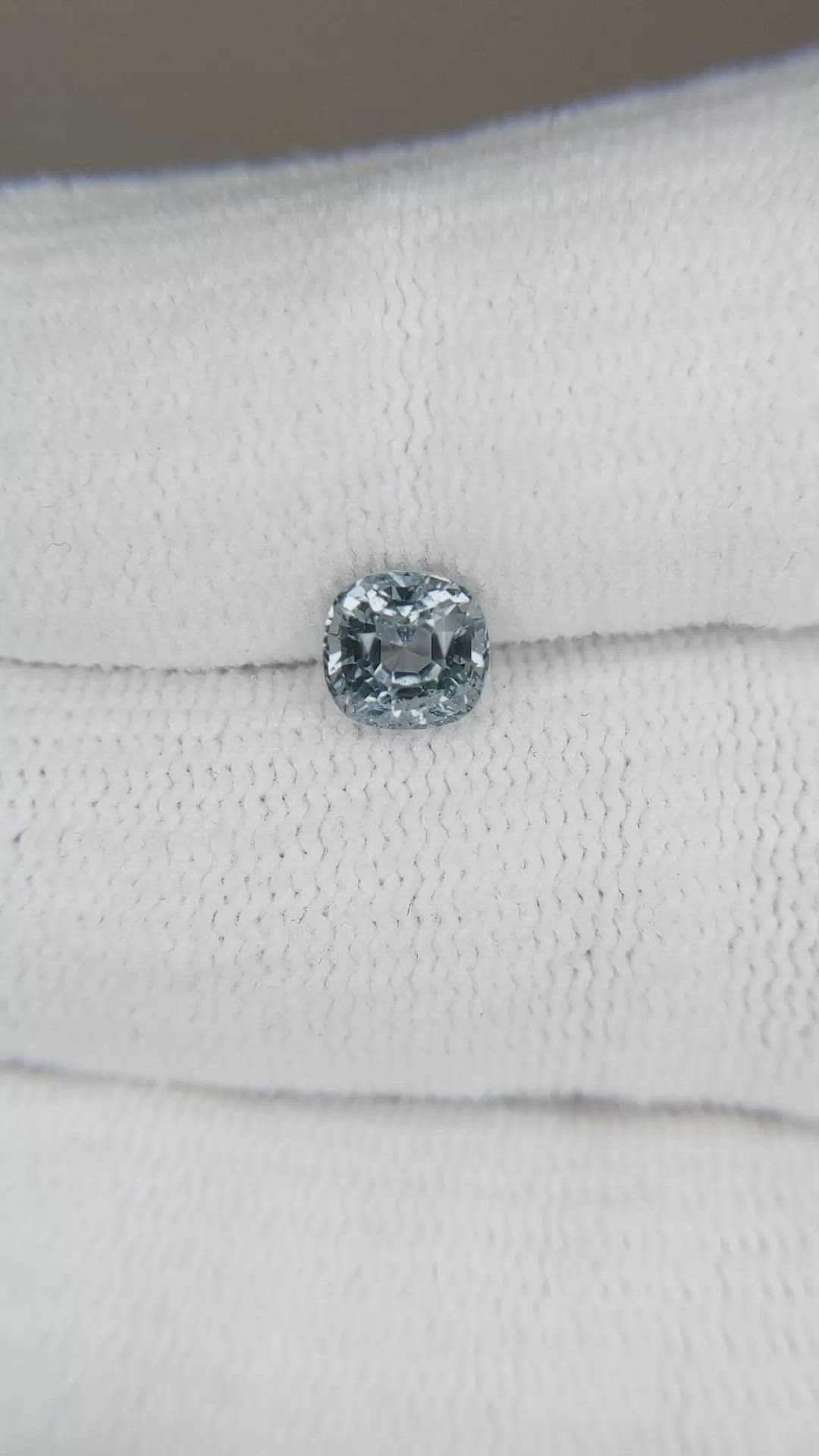 1.28 Ct. Bluish Grey Spinel from Burma (Myanmar) Size Video