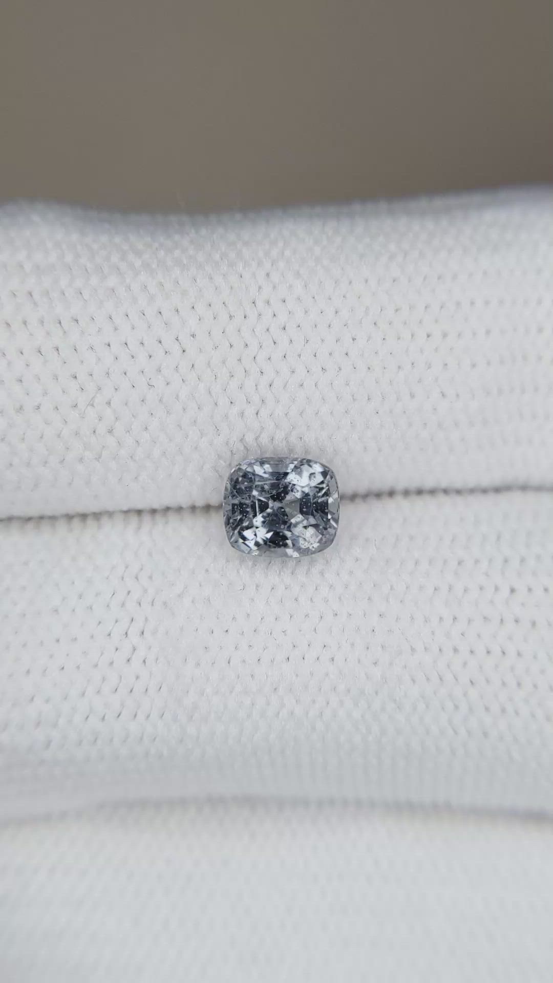 1.28 Ct. Bluish Grey Spinel from Burma (Myanmar) Size Video