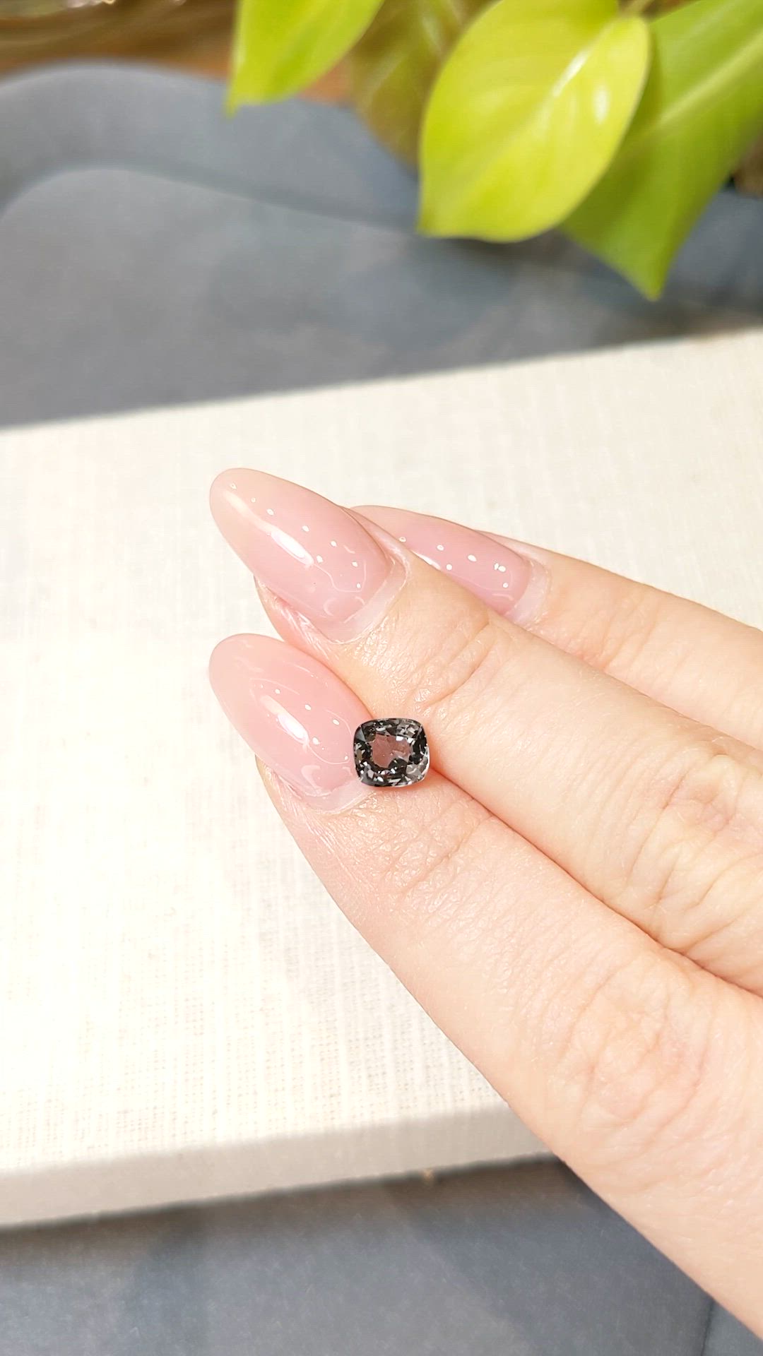 1.20 Ct. Grey Spinel from Burma (Myanmar) Size Video