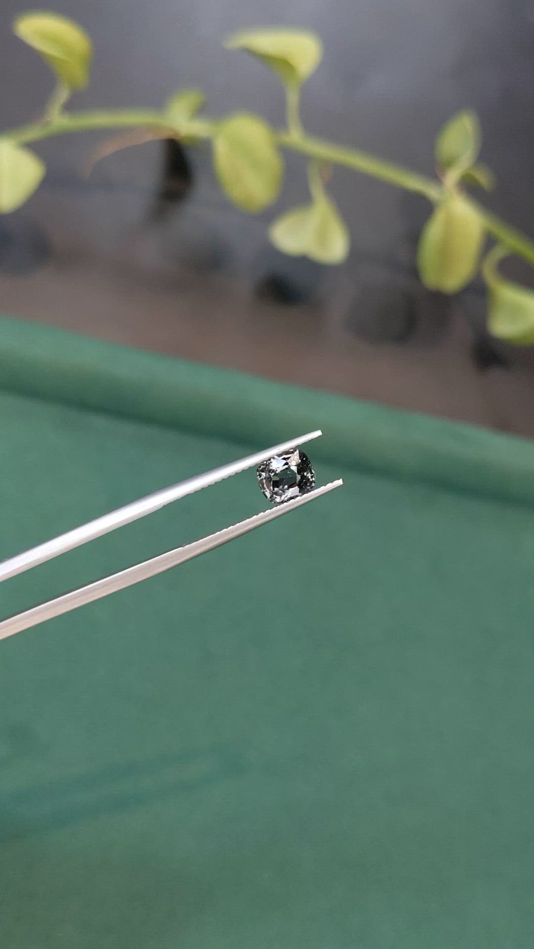 1.40 Ct. Purplish Grey Spinel from Burma (Myanmar) Size Video