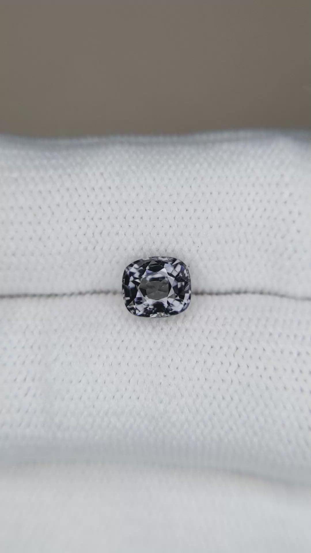 1.40 Ct. Purplish Grey Spinel from Burma (Myanmar) Size Video