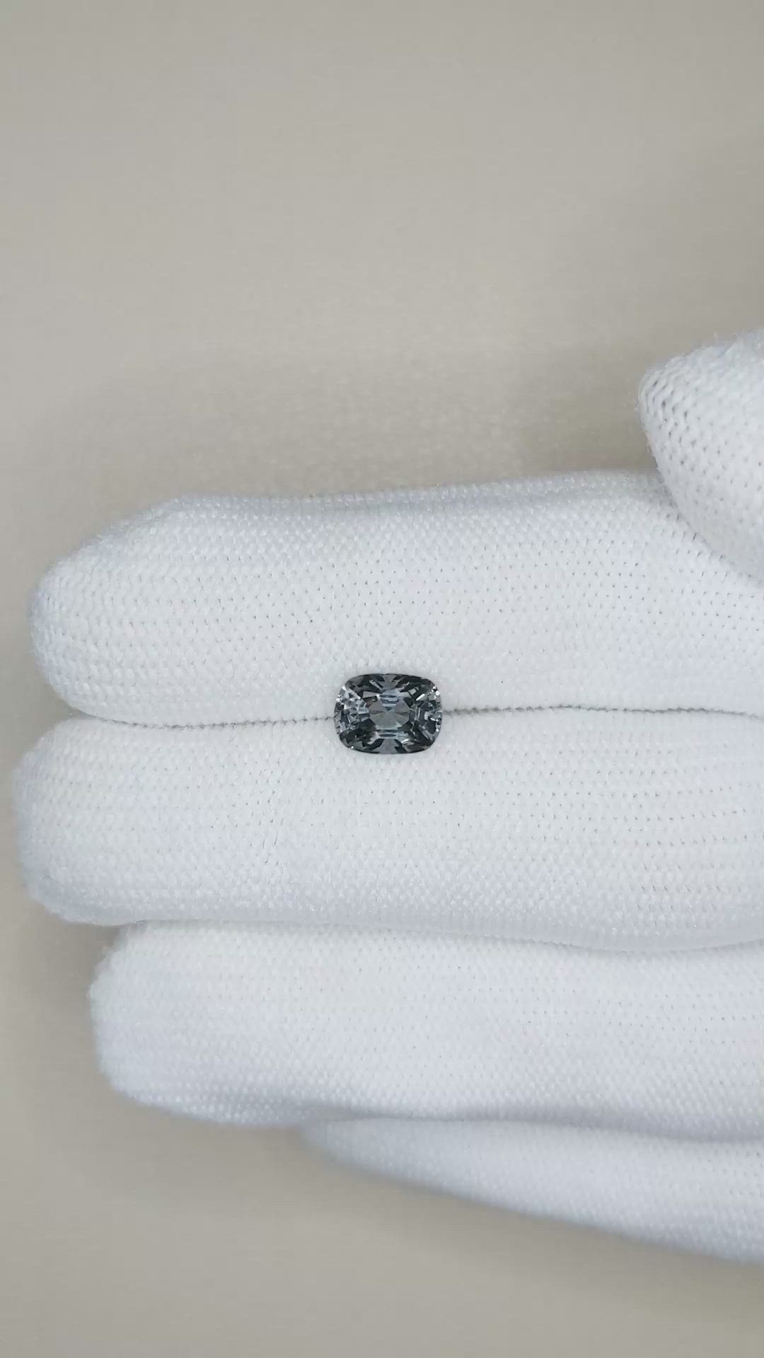 1.50 Ct. Grey Spinel from Burma (Myanmar) Size Video