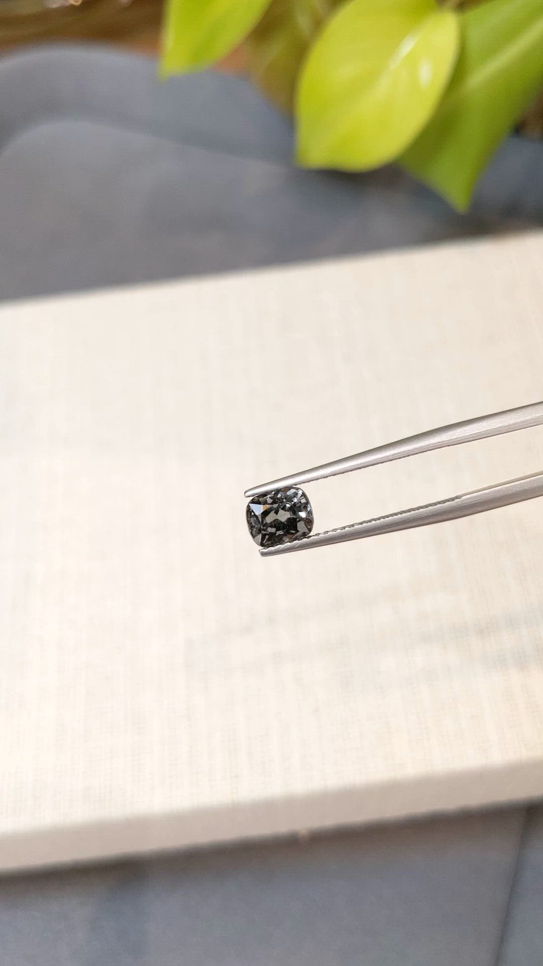 1.20 Ct. Grey Spinel from Burma (Myanmar) Size Video