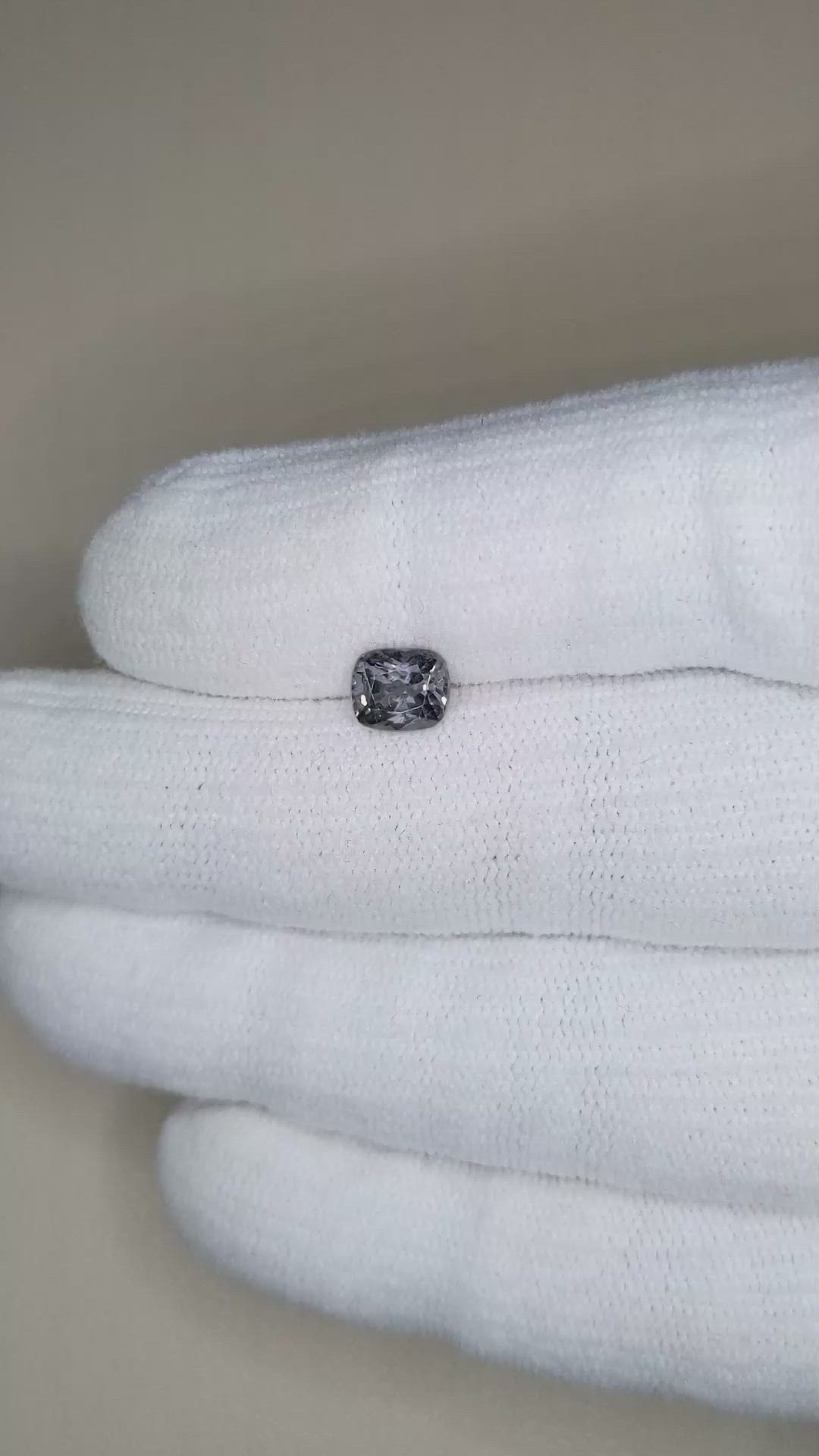 1.20 Ct. Grey Spinel from Burma (Myanmar) Size Video