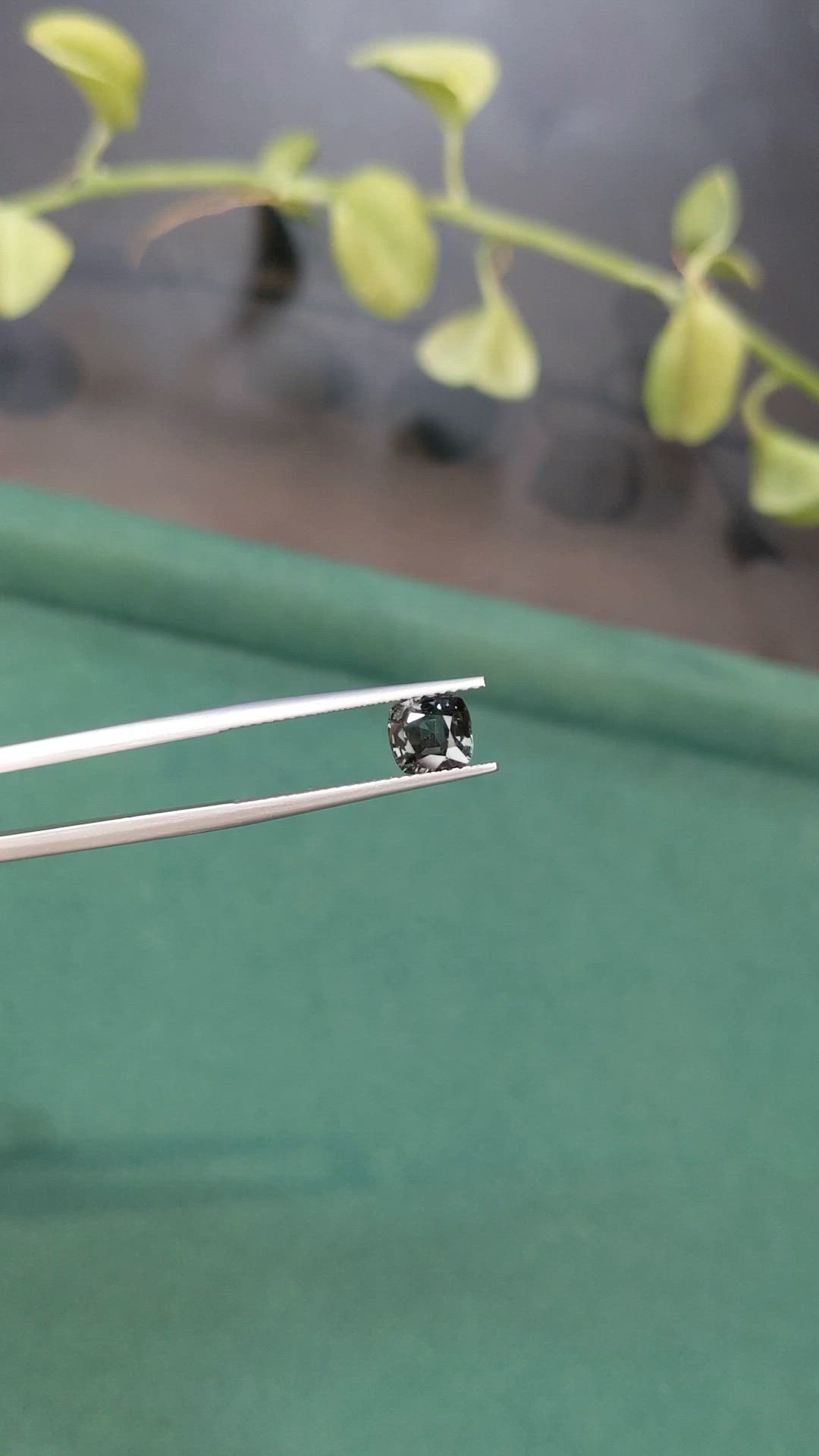 1.25 Ct. Grey Spinel from Burma (Myanmar) Size Video