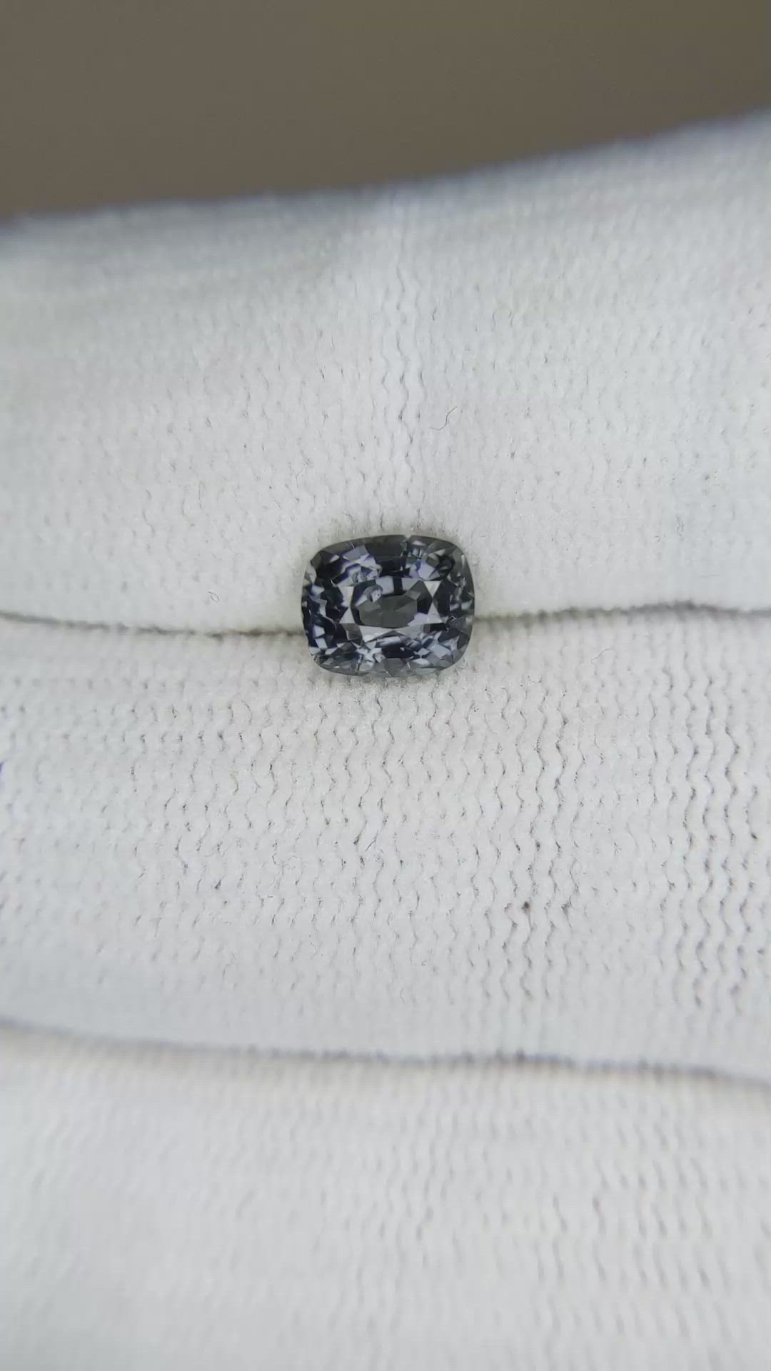 1.28 Ct. Grey Spinel from Burma (Myanmar) Size Video