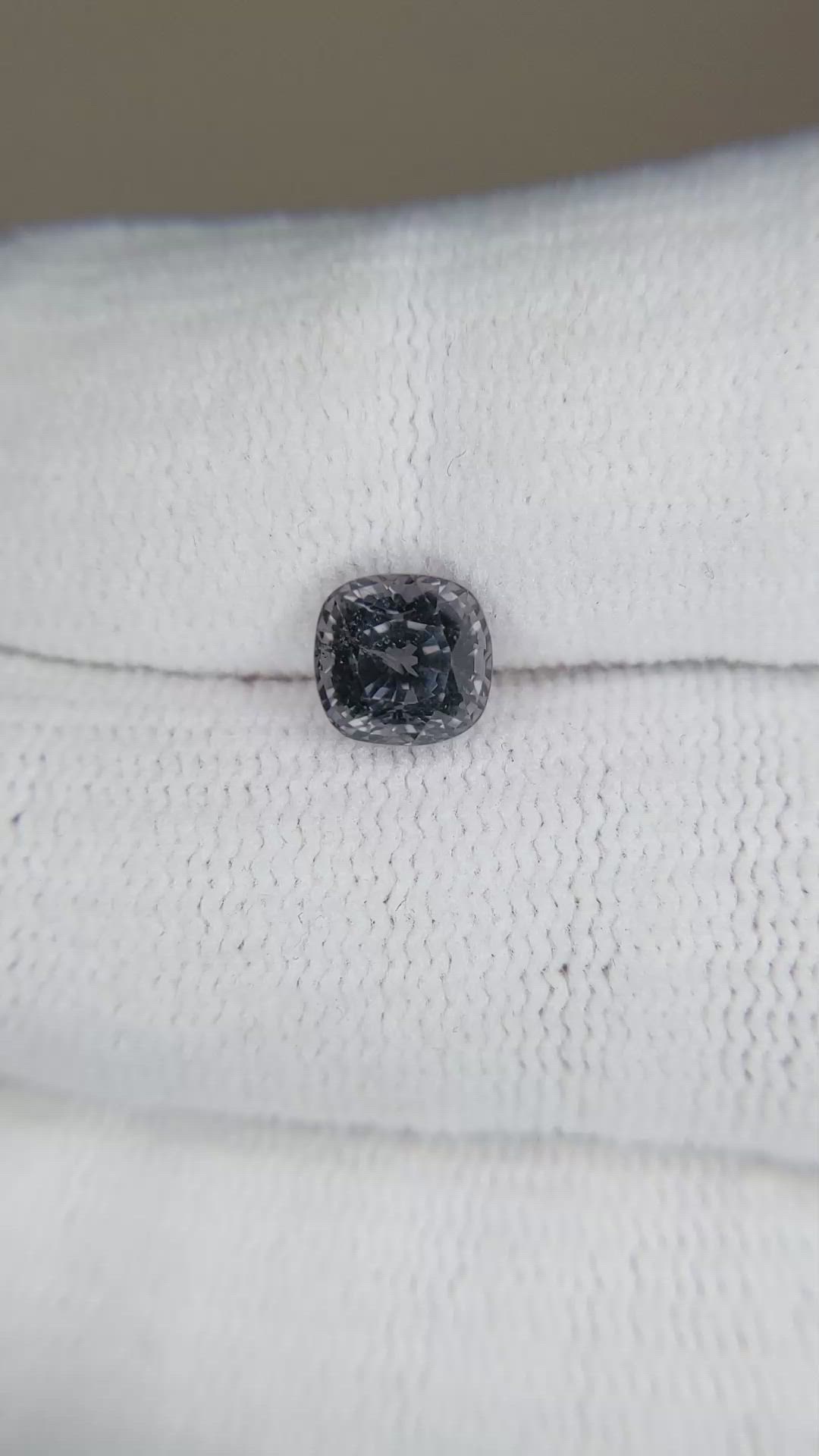 1.76 Ct. Grey Spinel from Burma (Myanmar) Size Video