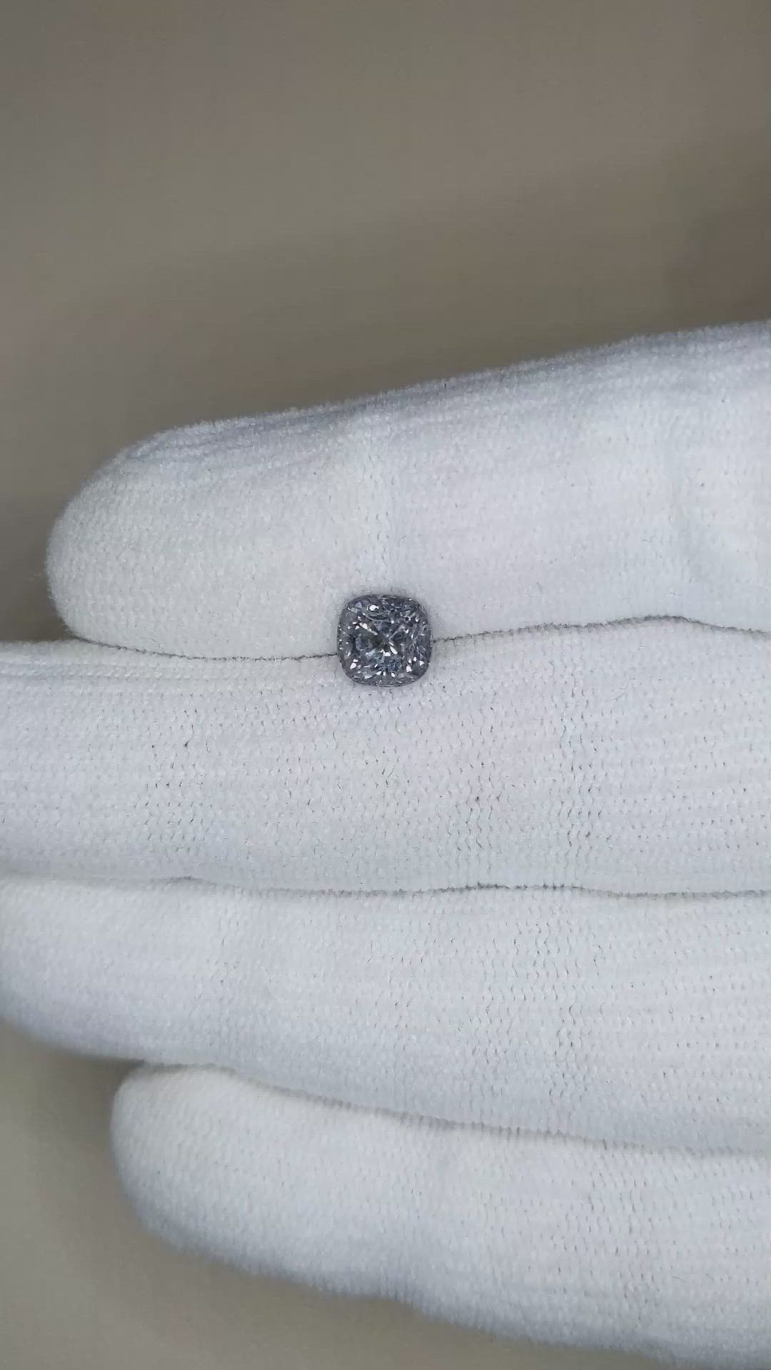 1.76 Ct. Grey Spinel from Burma (Myanmar) Size Video