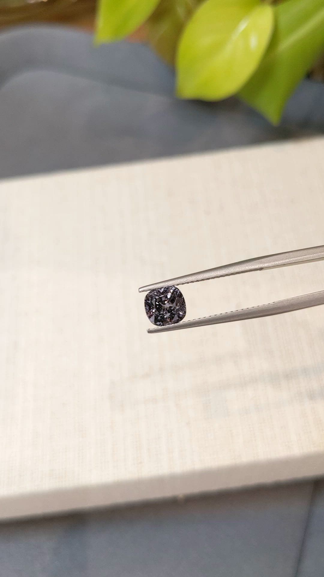 1.76 Ct. Grey Spinel from Burma (Myanmar) Size Video
