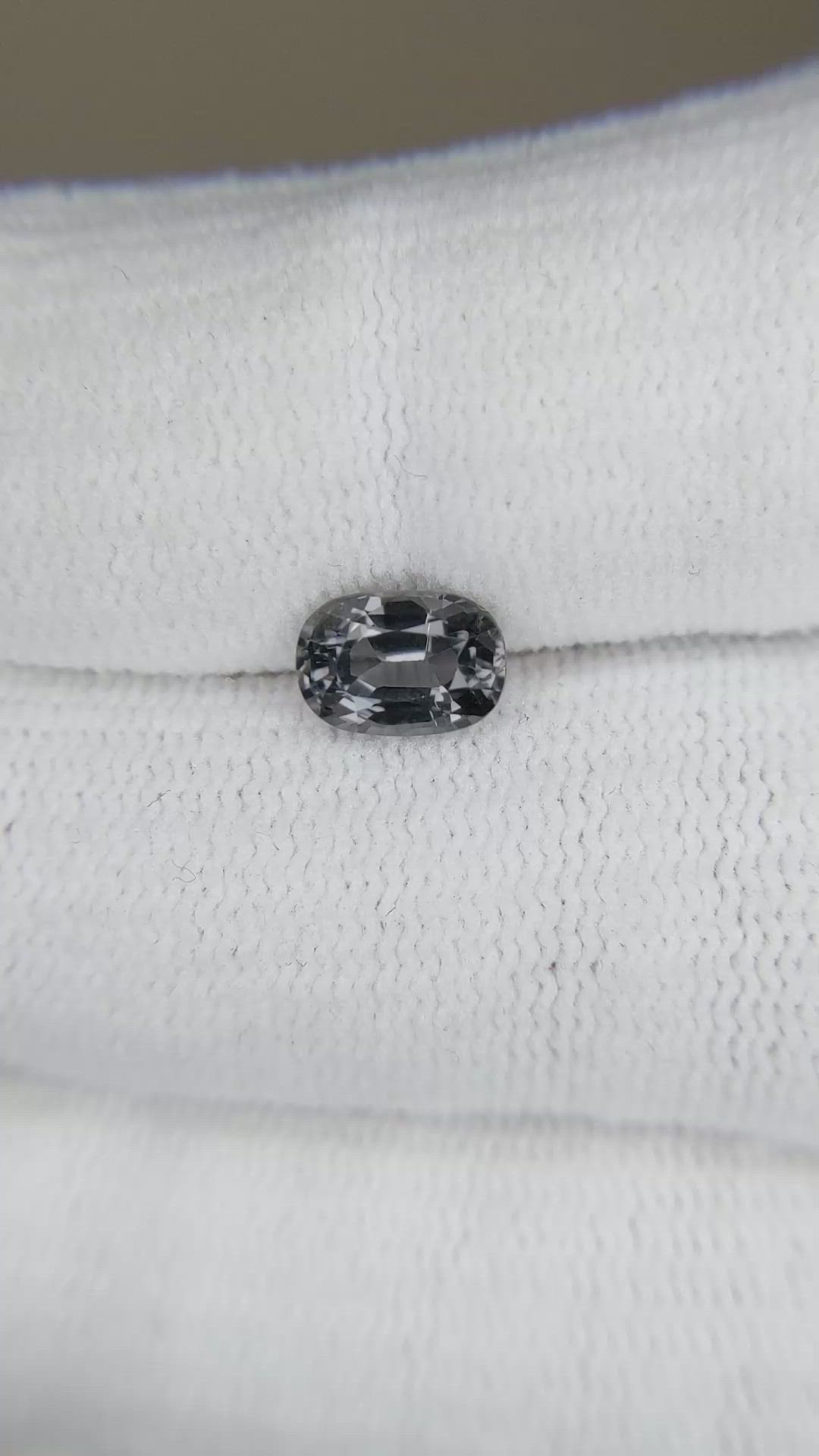 1.35 Ct. Grey Spinel from Burma (Myanmar) Size Video