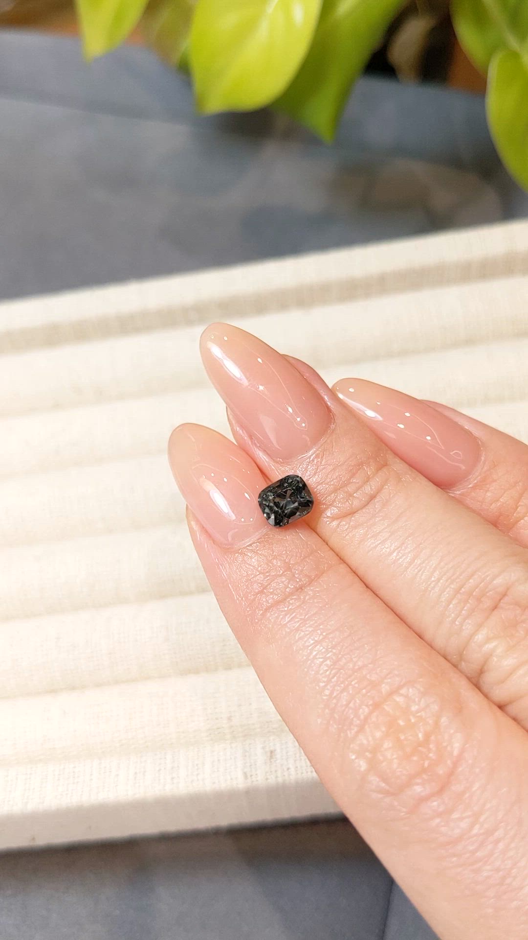 1.18 Ct. Grey Spinel from Burma (Myanmar) Size Video