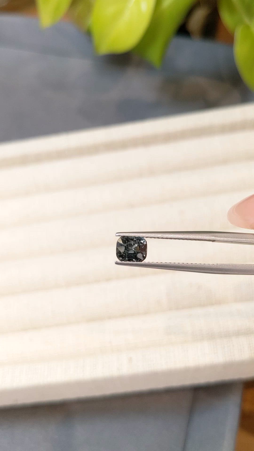 1.18 Ct. Grey Spinel from Burma (Myanmar) Size Video