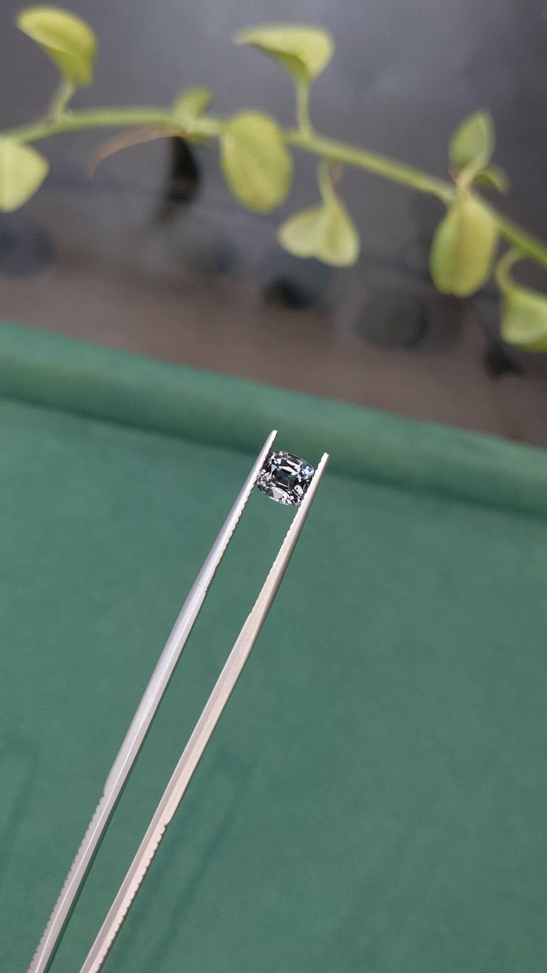 1.15 Ct. Purplish Grey Spinel from Burma (Myanmar) Size Video