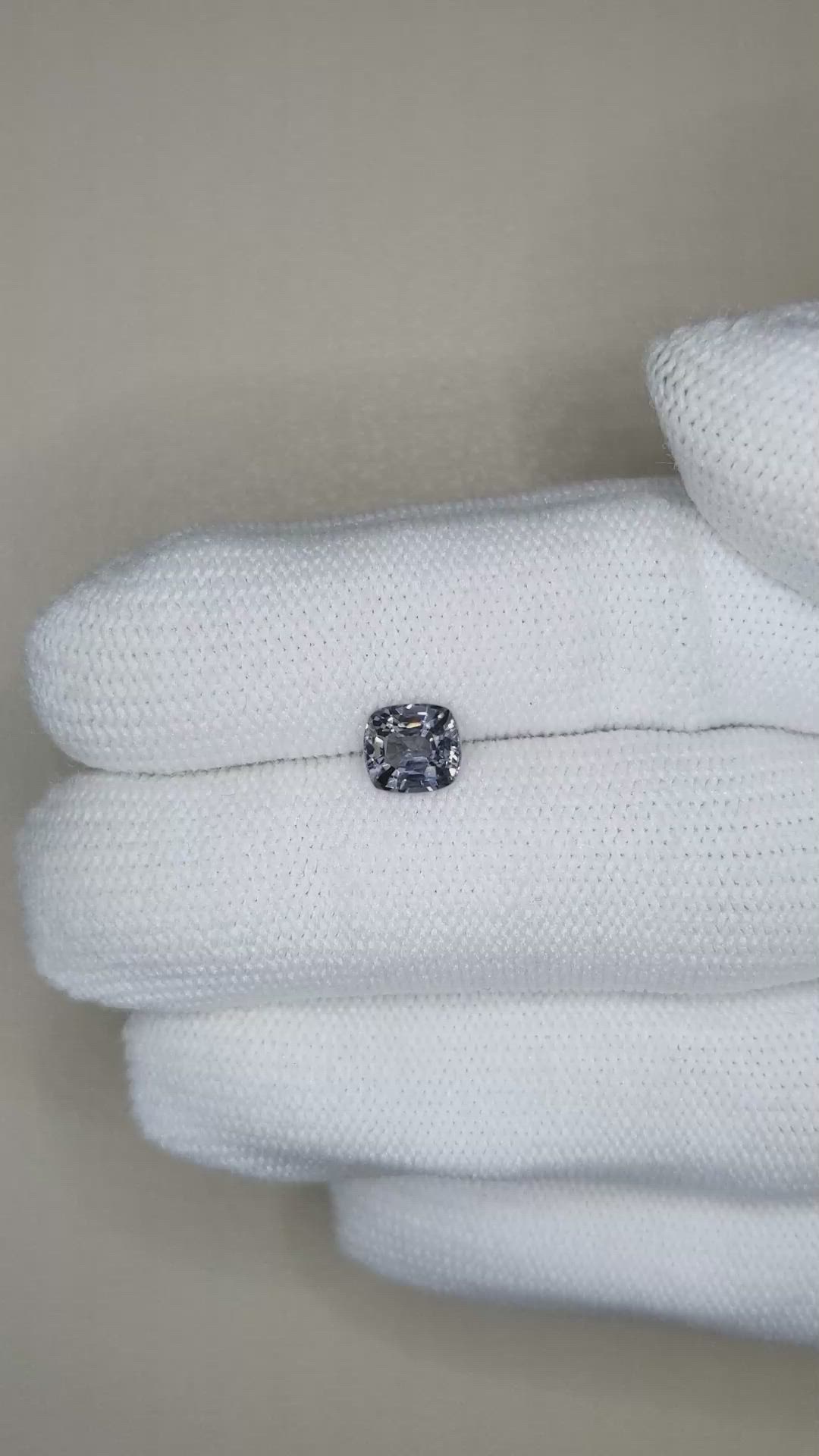 1.15 Ct. Purplish Grey Spinel from Burma (Myanmar) Size Video