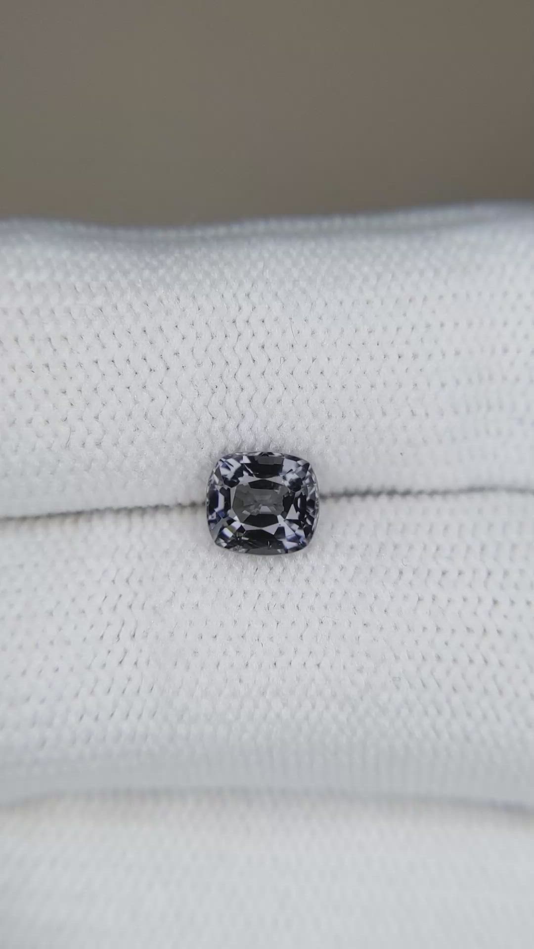 1.15 Ct. Purplish Grey Spinel from Burma (Myanmar) Size Video