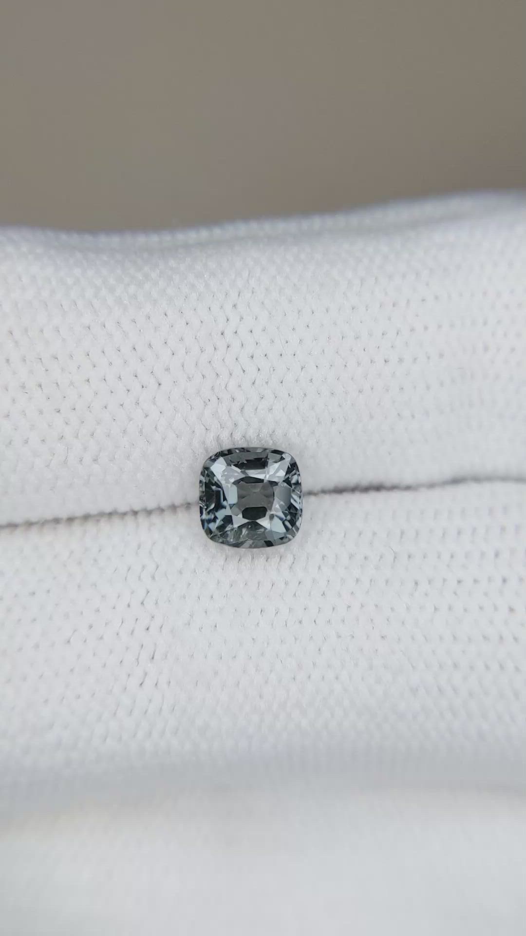 1.06 Ct. Grey Spinel from Burma (Myanmar) Size Video