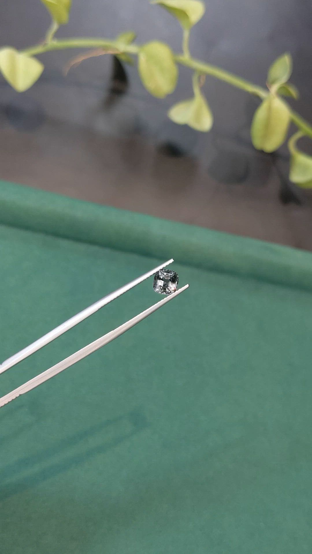 1.06 Ct. Grey Spinel from Burma (Myanmar) Size Video
