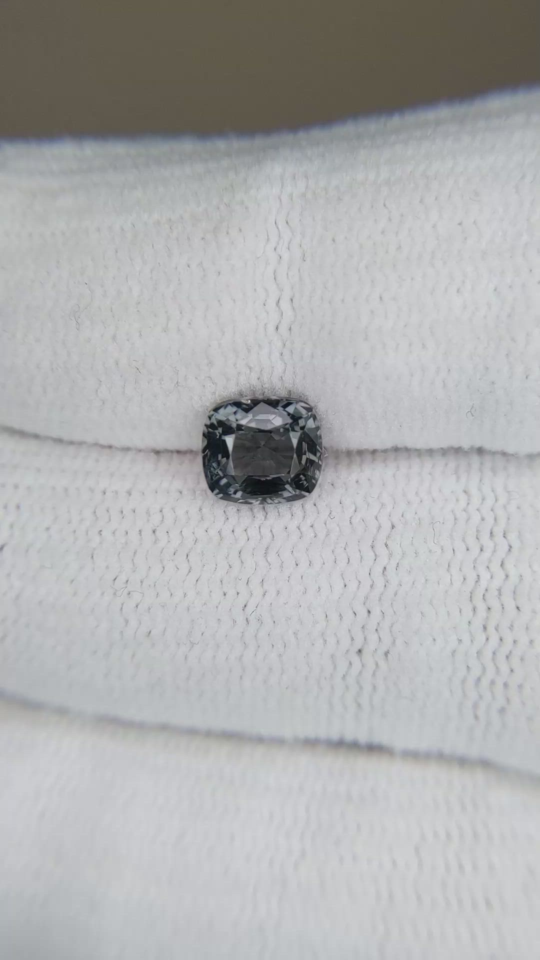 1.34 Ct. Grey Spinel from Burma (Myanmar) Size Video
