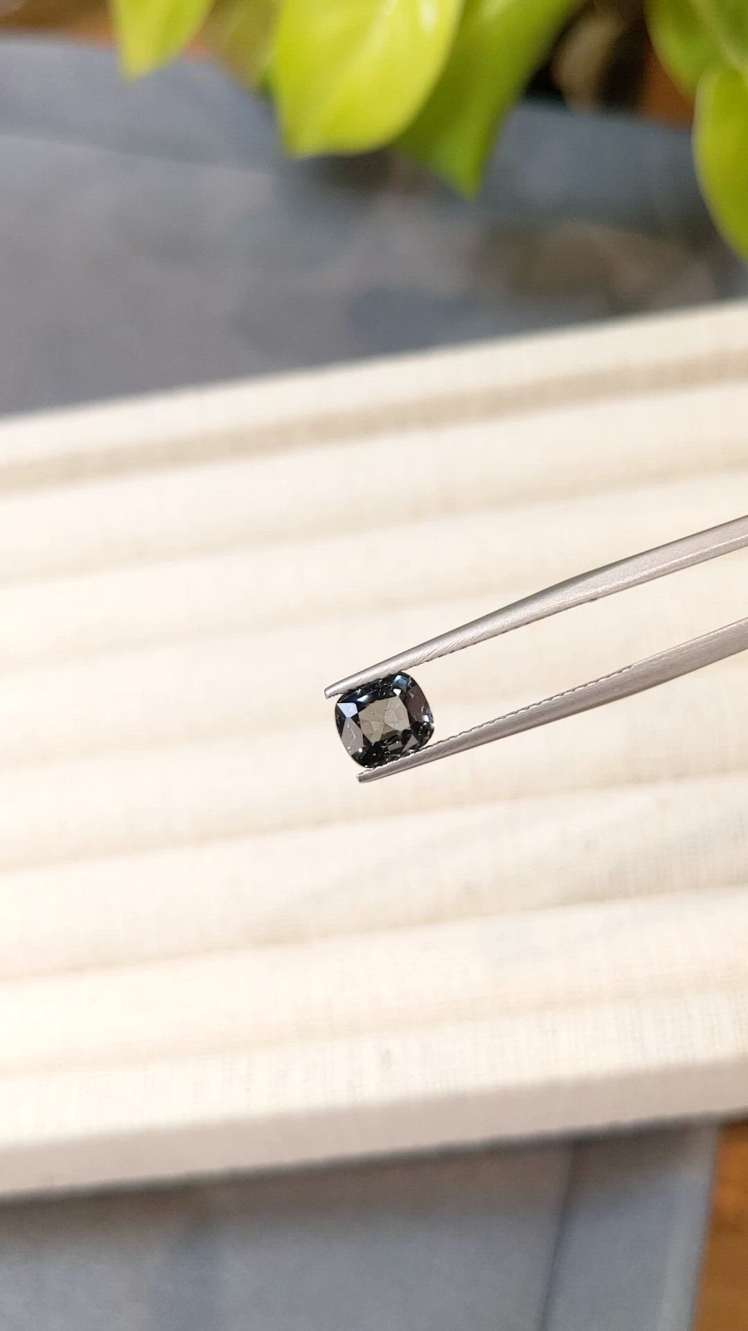 1.34 Ct. Grey Spinel from Burma (Myanmar) Size Video