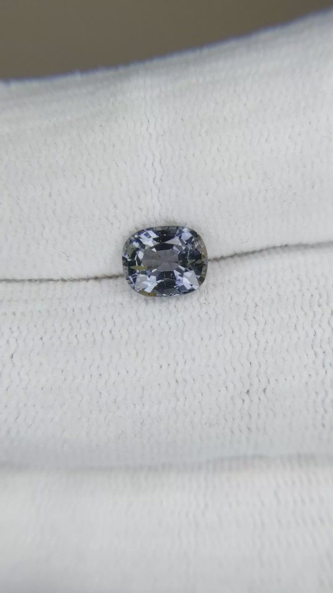 1.40 Ct. Greyish Blue Spinel from Burma (Myanmar) Size Video