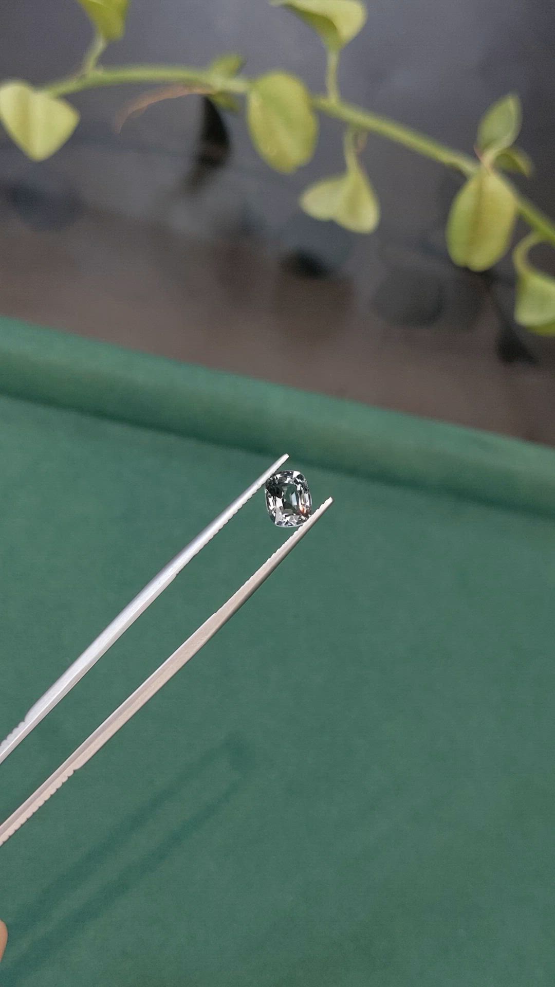 1.32 Ct. Grey Spinel from Burma (Myanmar) Size Video