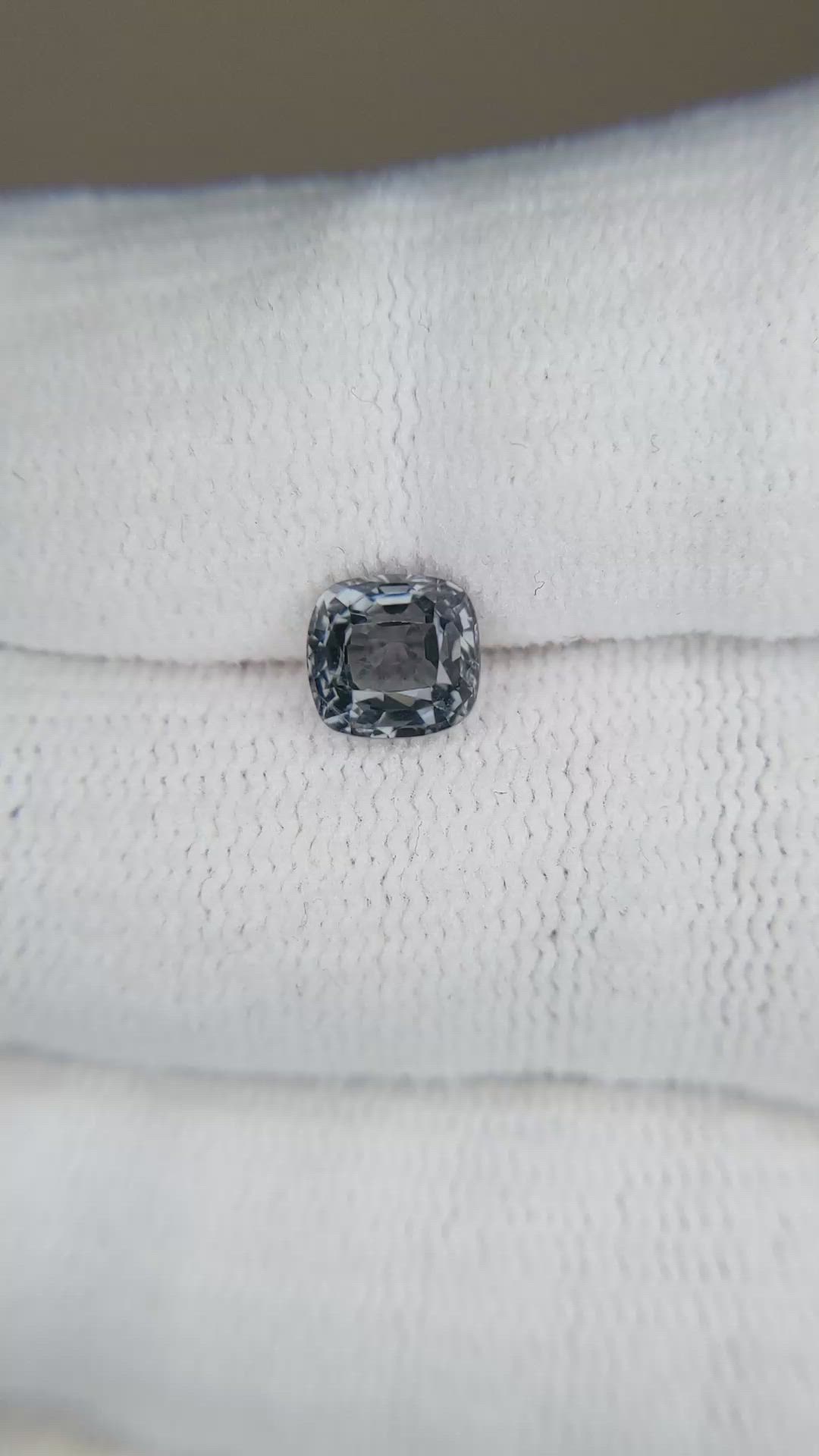 1.31 Ct. Bluish Grey Spinel from Burma (Myanmar) Size Video