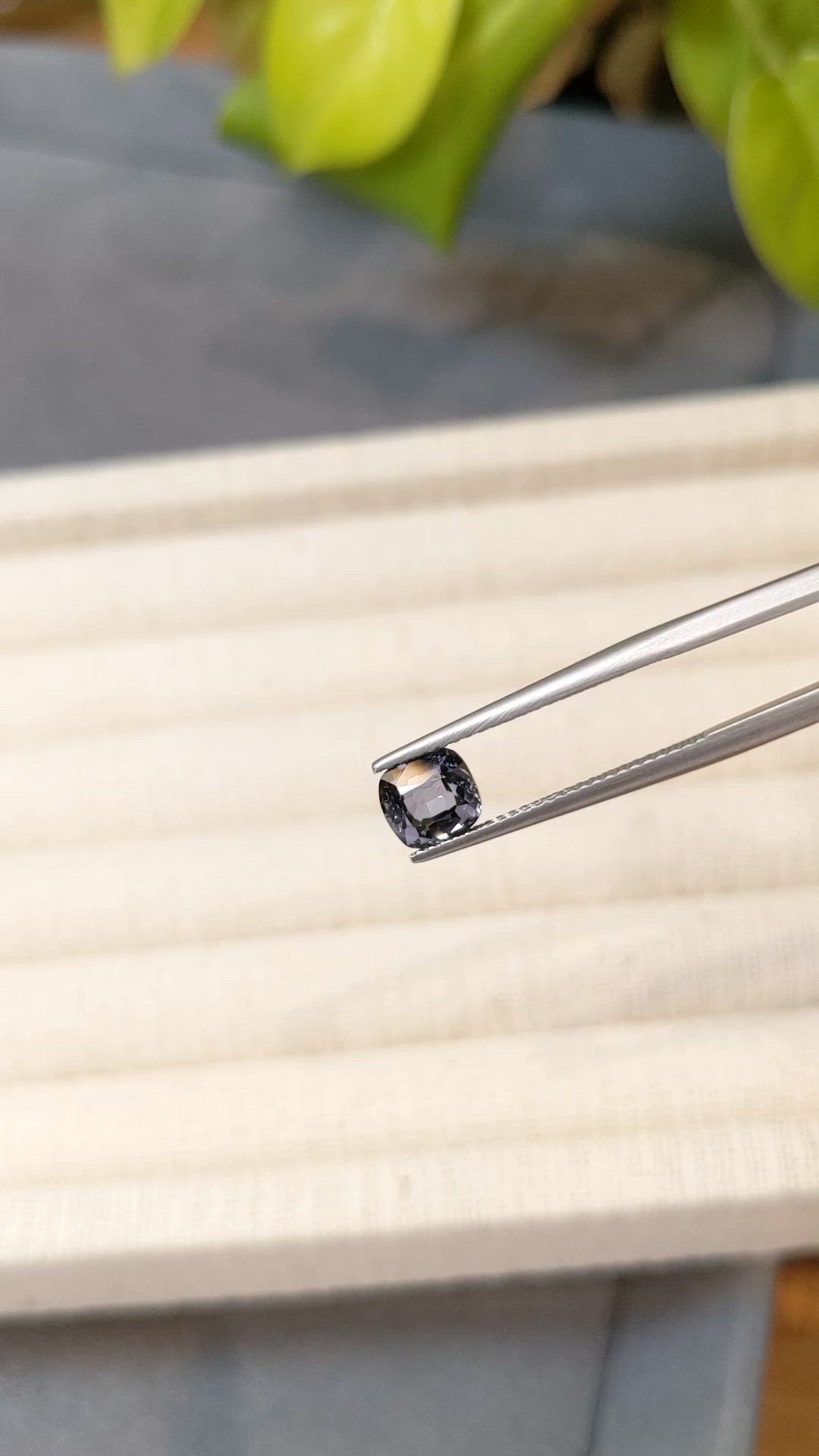 1.31 Ct. Bluish Grey Spinel from Burma (Myanmar) Size Video