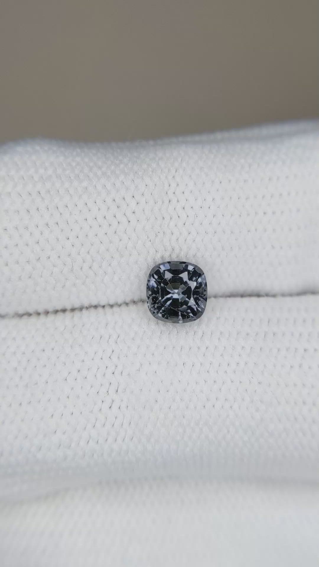 1.01 Ct. Purplish Grey Spinel from Burma (Myanmar) Size Video