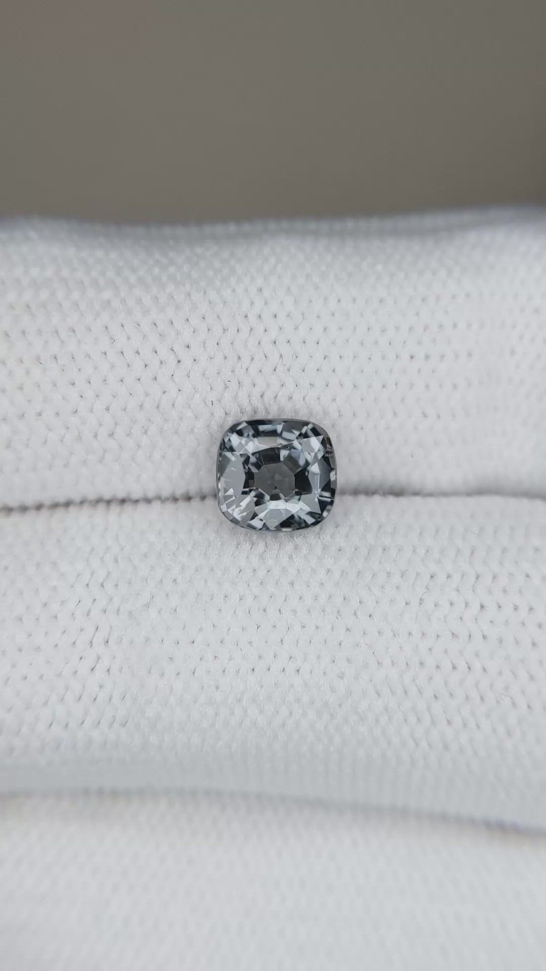 1.25 Ct. Grey Spinel from Burma (Myanmar) Size Video