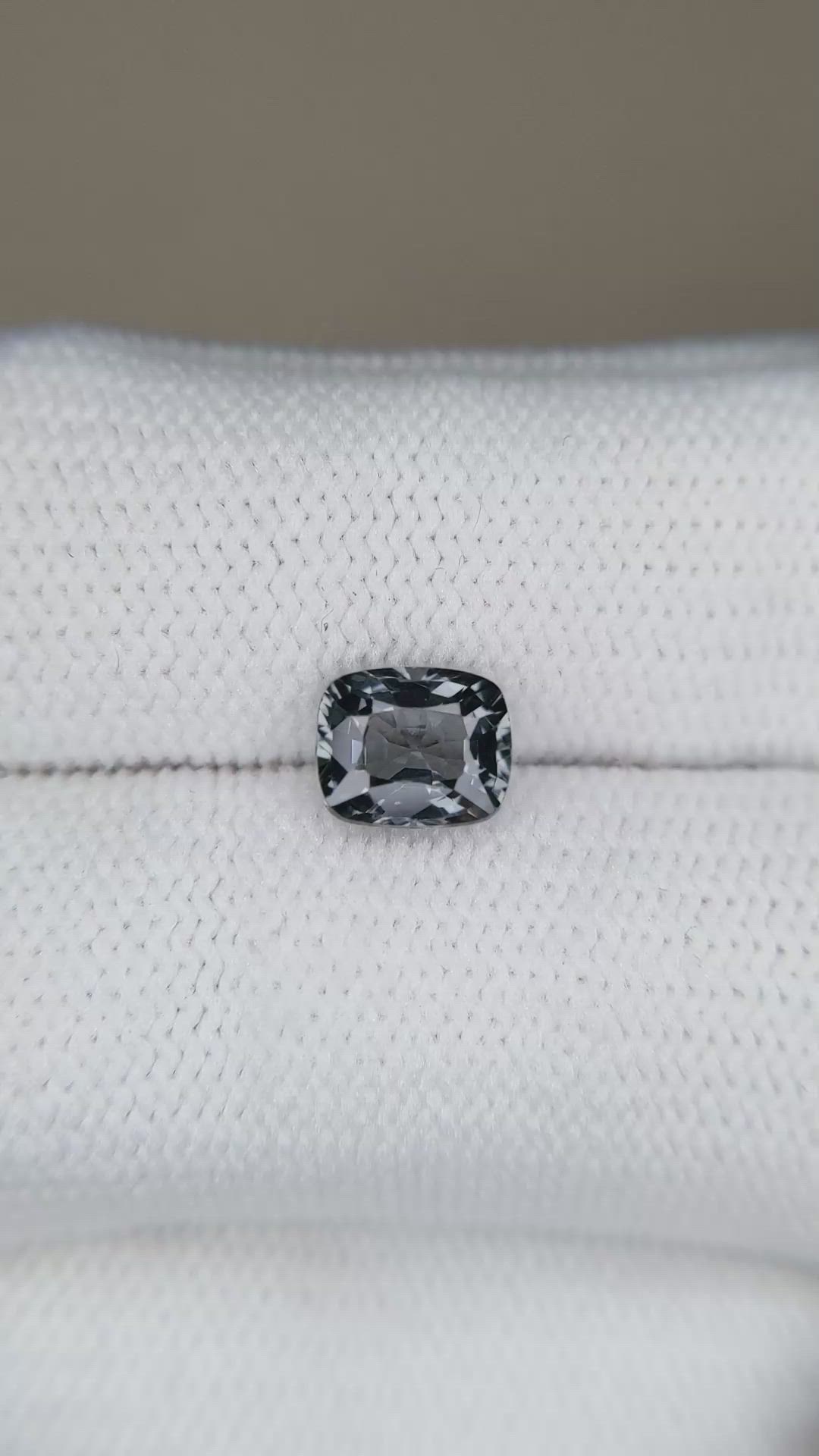 1.31 Ct. Grey Spinel from Burma (Myanmar) Size Video