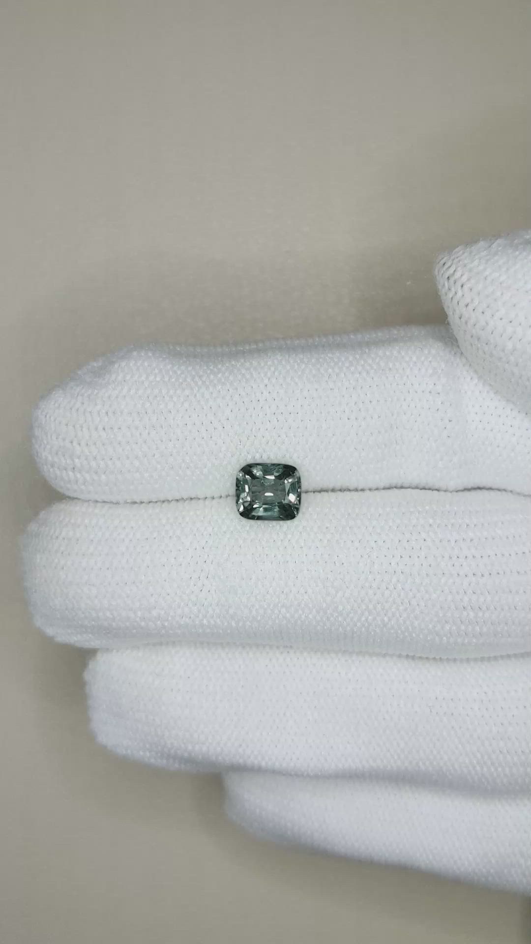 1.31 Ct. Grey Spinel from Burma (Myanmar) Size Video