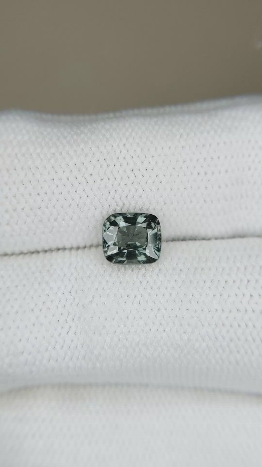 1.31 Ct. Grey Spinel from Burma (Myanmar) Size Video