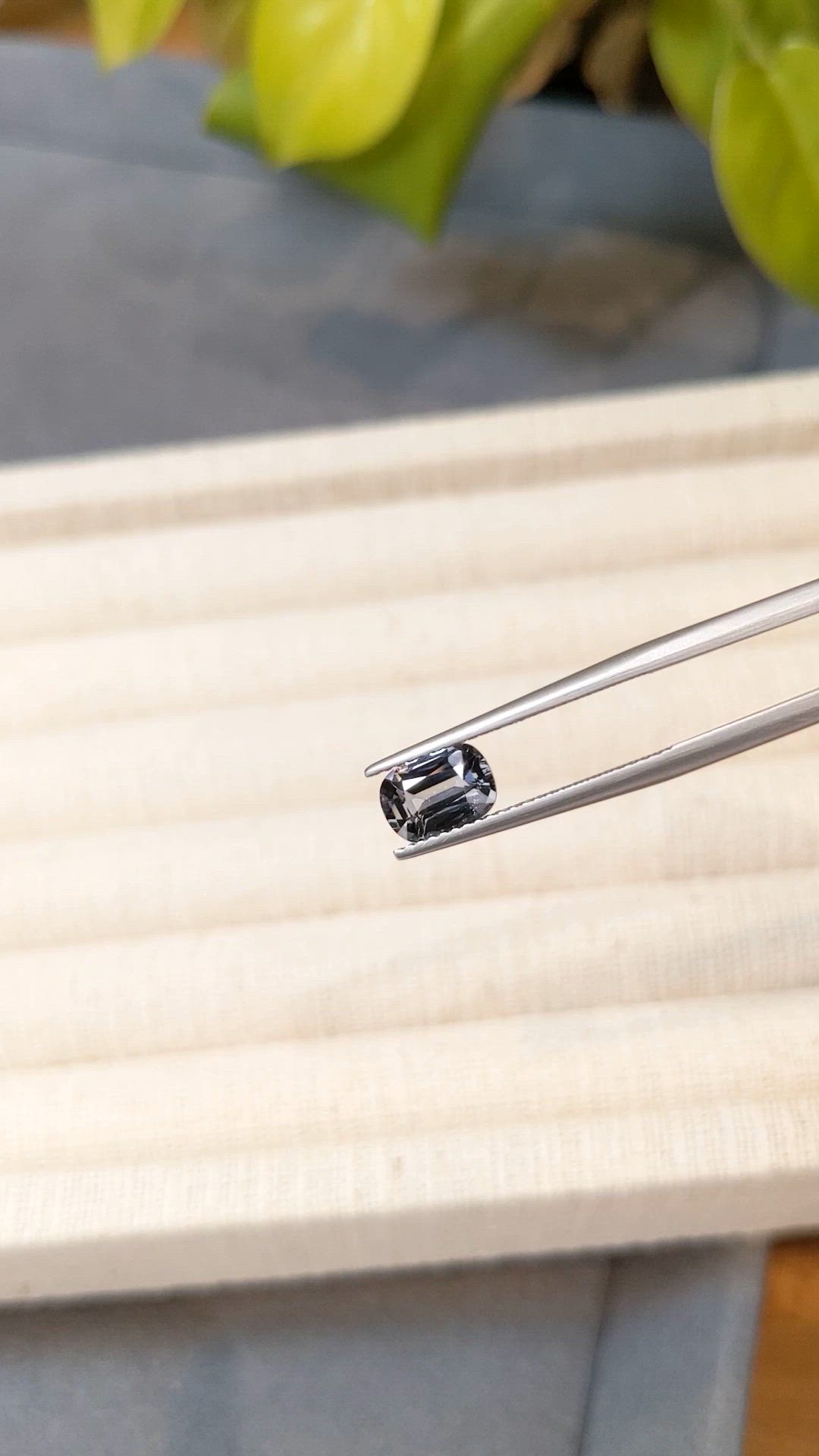 1.40 Ct. Bluish Grey Spinel from Burma (Myanmar) Size Video