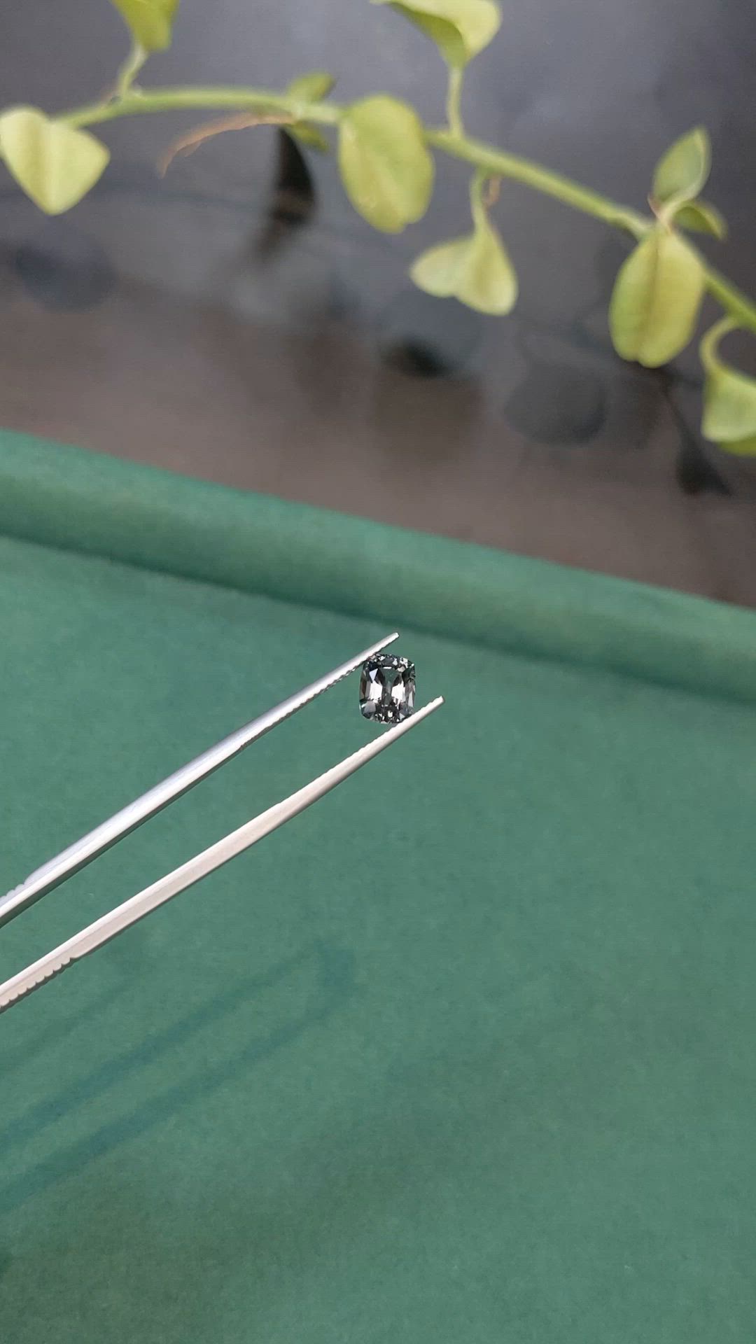 1.35 Ct. Grey Spinel from Burma (Myanmar) Size Video