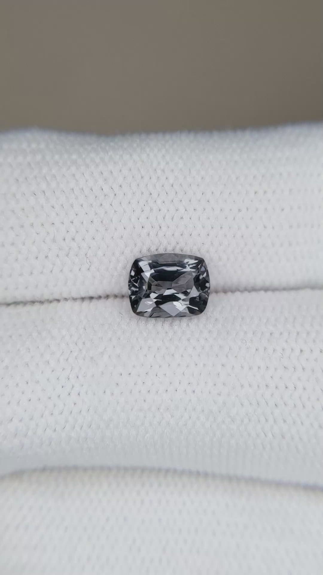 1.35 Ct. Grey Spinel from Burma (Myanmar) Size Video